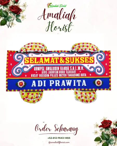 Papan Bunga Ucapan Selamat Senon